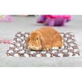 thumbnail image 3 of Cama para animales pequeños, 2 piezas, casa con cama para conejos, colchoneta cálida para dormir en invierno, 3 of 7