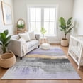 thumbnail image 7 of Addison Rugs Mayfield Premium Machine Washable Transitional Modern Lavender Rectangle Rug, 8' x 10', 7 of 7
