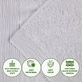 thumbnail image 4 of Superior Rayon from Bamboo Soft Modern 6-Piece Towel Set, White, 4 of 13
