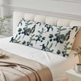 thumbnail image 4 of Blueberry Spring Leaves Body Pillow Covers 20"x54", Farmhouse Botanical Branches Soft Brushed Microfiber Breathable Throw Pillow Covers, Decorative Pillowcase with Zipper for Couch Sofa Bedroom, 4 of 9