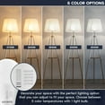 thumbnail image 2 of Luxrite A19 LED Light Bulb 11W=75W CRI90 5CCT 2700K-5000K Dimmable 1100 Lumens E26 Base Title CA20 ETL Listed 24 Pack, 2 of 7