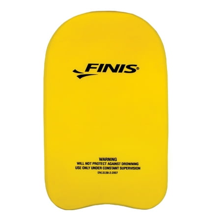 FINIS Alignment Kickboard - Kickboard for Swimming Training - Swim Gear to Improve Leg Strength - Swimming Pool Accessories for Training - Adult  Yellow