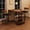 Brown, variant on Dining Table Set for 2, Counter Height Small Kitchen Table and Chairs with 3 Storage Shelves, 3 Piece Bar Pub Dining Table Set with 2 Upholstered Chairs for Small Spaces, Apartment