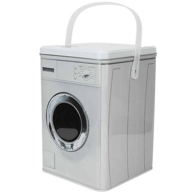 Laundry Detergent Storage Box, Rust Proof Stationery Container Mellow Exquisite Tinplate With Handle For Household Item