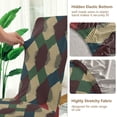 thumbnail image 5 of Yayeee 4 Pack Dining Chair Covers Stretch Parson Chairs Slipcovers Seat Protector, Green Tartan Pattern, 5 of 6