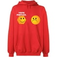 thumbnail image 2 of OXI Hoodie Sweatshirt - You're Pointless, Basic Casual Hoodie for Men's and Women Fleece Hoodie Long Sleeve - Red 2X-Large, 2 of 3