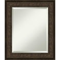 thumbnail image 2 of Amanti Art Ridge Bronze Beveled Wood Wall Mirror 25.75 x 25.75 in., 2 of 5