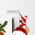 thumbnail image 4 of Fiudx Pegatina Estereoscópica de Papá Noel, Decoración de Madera Pintada a Mano, Adorno Festivo para Marco de Puerta, Decoración Navideña, Idea de Regalo de Navidad, 30 G, Duradera y Reutilizable., 4 of 6