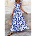 thumbnail image 3 of PRETTYGARDEN Women Dresses Summer Floral Sleeveless Maxi Dress Casual Spaghetti Strap Tiered Flowy Beach Long Dress, 3 of 8