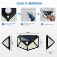 thumbnail image 2 of Luz solar para exteriores, luz de jardín, luz de inducción del cuerpo humano, luz de calle recargable de cuatro lados para el hogar, luz de pared, luz solar, 2 of 3