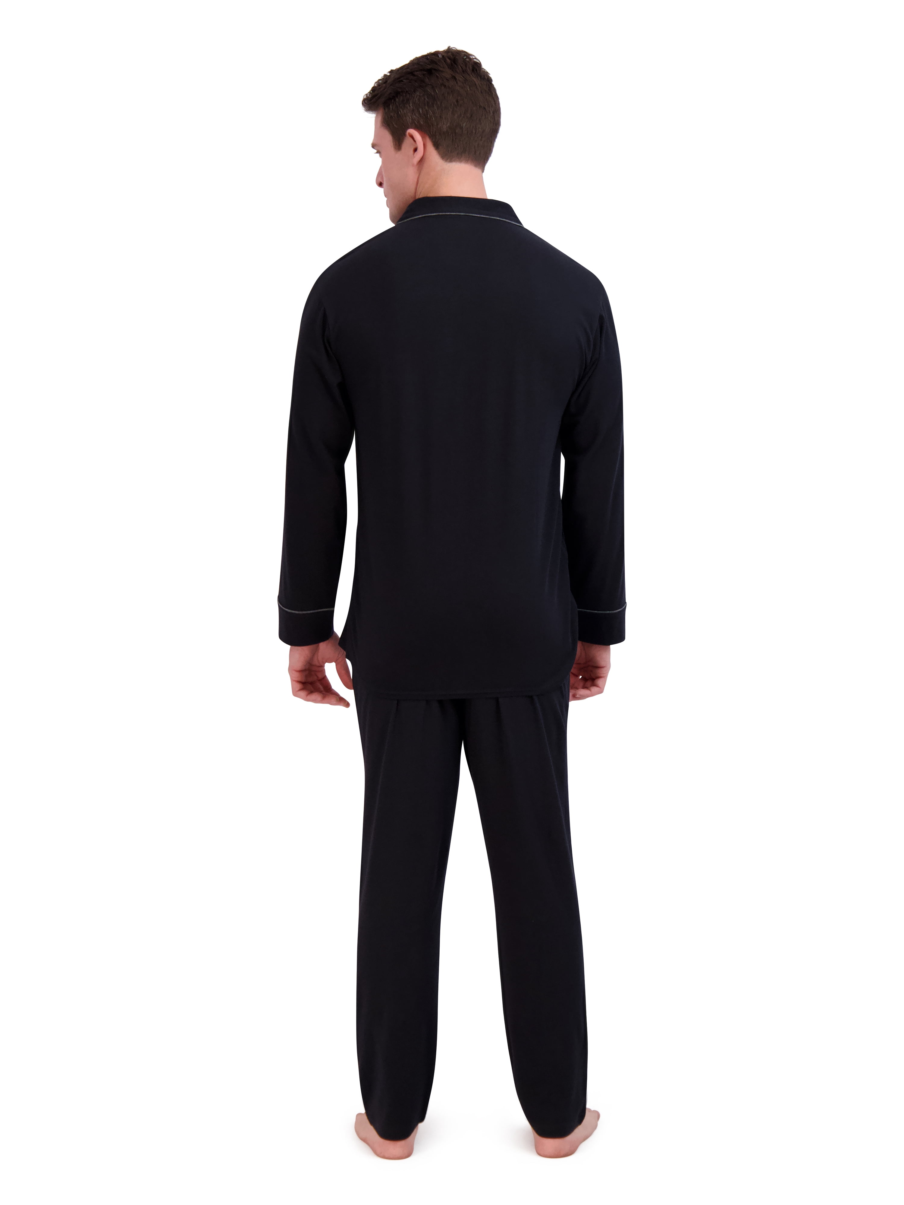 Hanes Men’s Ultrasoft Breathable Cotton Modal Stretch Knit Pajama Set, 2-Piece, Sizes S-5XL