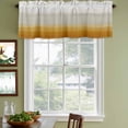 thumbnail image 3 of 2 Pack Valances for Window, Burnt Orange Beige Ombre Short Curtains for Kitchen Bedroom Living Room, Modern Abstract Art Texture Rod Pocket Small Window Treatment Valance Drapes 42 x 18 Inch, 3 of 8