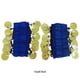 thumbnail image 4 of Cateissary 2 pack/lote moneda dorada para mujer exquisita y delicada puesta en escena étnica Premium Kits de decoración para fiestas azul real, 4 of 6