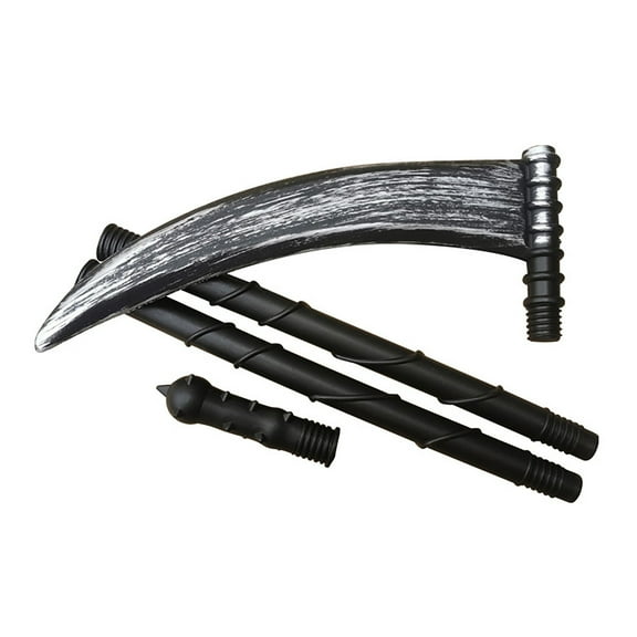 SUSHANG Halloween Decor Halloween SickleProp Scythe Grim Scythe Staff GrimSickle Halloween Death Dress up Toys Zombie Accessories Halloween Props