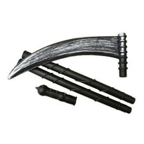 SUSHANG Halloween Decor Halloween SickleProp Scythe Grim Scythe Staff GrimSickle Halloween Death Dress up Toys Zombie Accessories Halloween Props