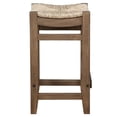 thumbnail image 5 of Home Square 26H Wood Counter Height Stool with Rush Seat in Brown - Set of 2, 5 of 7
