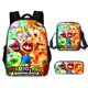 thumbnail image 1 of Mochila Con Estampado 3D De Anime Sonic Mario LOHILL + Cartera + Estuche Para Lápices , Unisex De Gran Capacidad Para Niños , Bolso De Hombro, 1 of 4