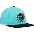 thumbnail image 3 of Men's Mitchell & Ness Turquoise/Black Vancouver Grizzlies Hardwood Classics Team Two-Tone 2.0 Snapback Hat, 3 of 5