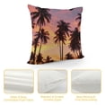 thumbnail image 4 of Fenyluxe Palm Trees Sunset Sky Fashion Style Dirt-Resistant Throw Pillow Covers for Couch Sofa Bed Living Room Bedroom Pillow Case Printed on Both Sides 1PC 18x18in, 4 of 5