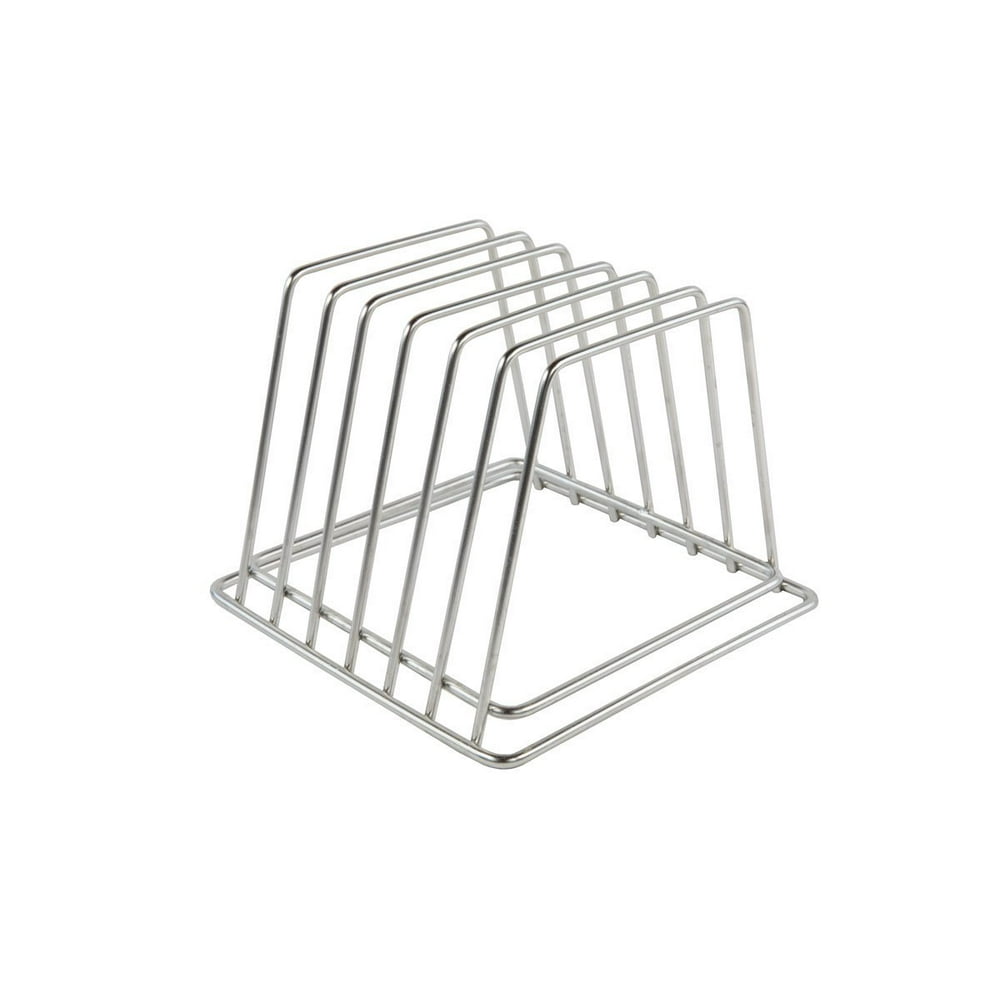 Commercial Cutting Board Rack Stainless Steel, Compact Holds 6 Full