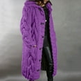 thumbnail image 2 of Herrnalise Womens Long Cardigan Sweater Long Sleeve Open Front Knit Maxi Duster Outwear 2024 Fall Jacket Coats Clothes Purple,XXL, 2 of 5