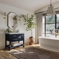 thumbnail image 2 of Ancerre Designs Elizabeth 36" Wood Bathroom Vanity Set in Heritage Blue, 2 of 9