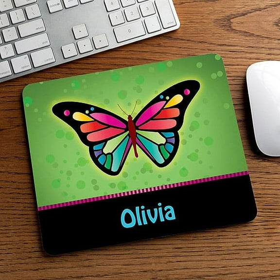 Personalized Pretty Butterfly Mouse Pad
