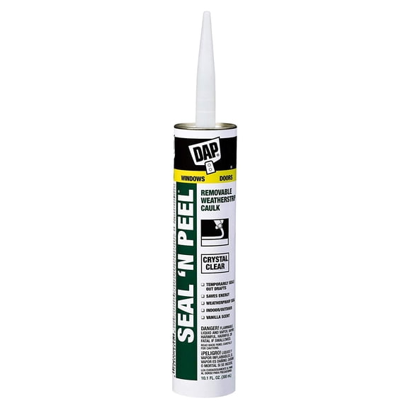 Dap 18324 Seal 'N Peel Removable Caulk, 10.1-Ounce