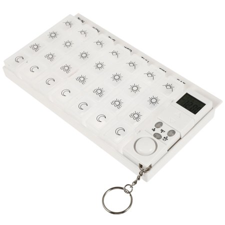 Pill Organizer Tablets Anonymous Electronic Dispensers Electric Alarm Clock 7 Day Travel