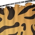 thumbnail image 3 of Orange and Black Of Leopard Print Shower Curtain 84"x72" ,Bathroom Decorative Shower Curtains Set with 12 Hooks,Modern Waterproof Washable Shower Curtain, 3 of 6
