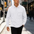 thumbnail image 2 of LIaqionyy Big and Tall Golf Shirts for Mens Long Sleeve Button Collared Pullover Shirt Business Work Tops with Pocket, 2 of 7