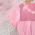 thumbnail image 5 of Girls Beach Dress Cute Short Sleeve Crewneck Princess Dresses Girls Clothes for Summer Vacation Size 4-8, 5 of 7