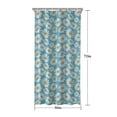 thumbnail image 5 of Blue Daisy Flower Pattern Shower Curtain 36"x72" ,Bathroom Decorative Shower Curtains Set with 12 Hooks,Modern Waterproof Washable Shower Curtain, 5 of 6