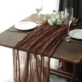 thumbnail image 3 of Balsa Circle 10 feet Brown Cotton Cheesecloth Gauze Extra Table, 3 of 8
