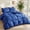 Blue, variant on 2PCS Solid Thick Quilted Comforter Set, 1 Comforter + 1 Pillow Sham, Suitable For All Seasons.(Pale Purple Grey)