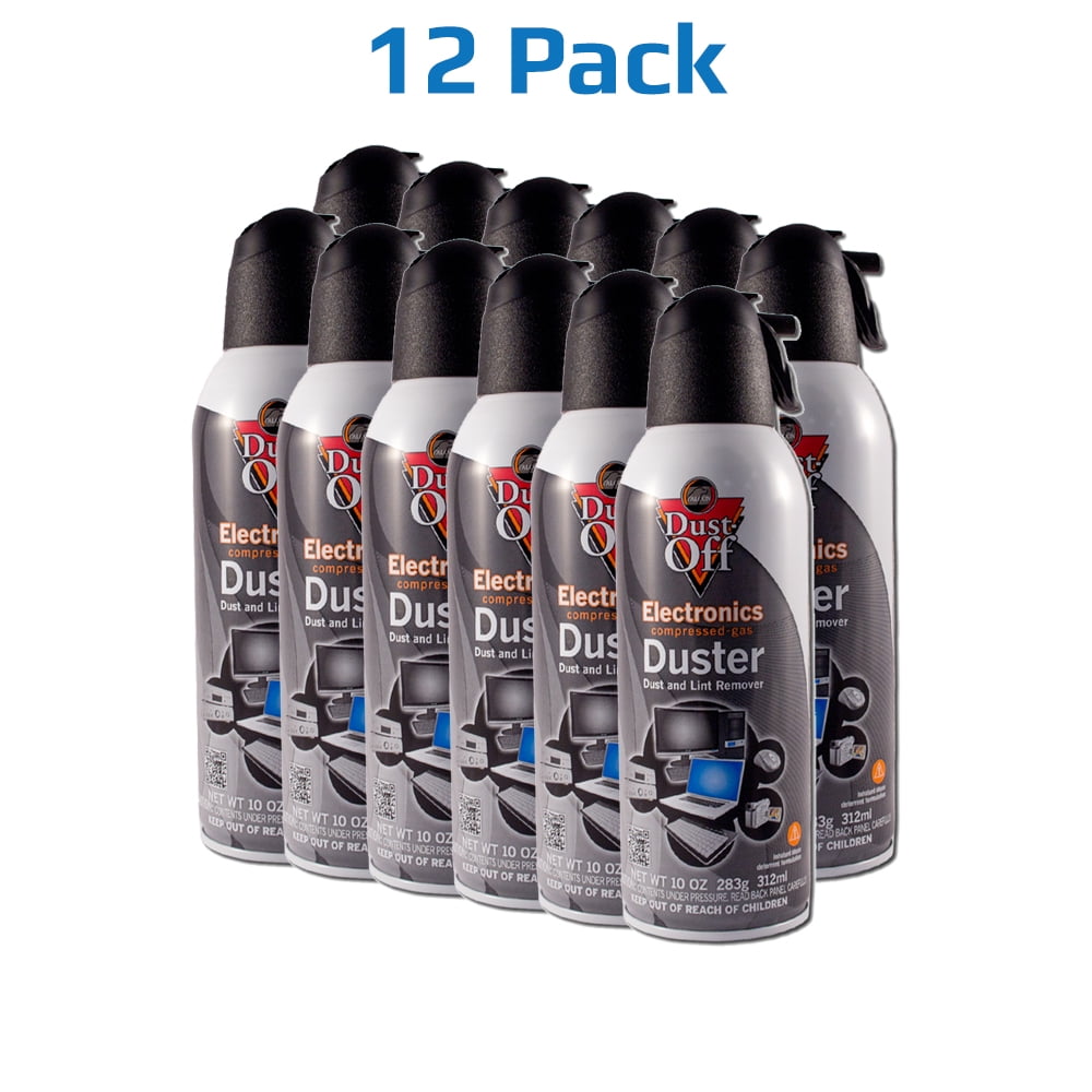 12Pack Falcon DustOff Compressed Air Electronics Lint Duster 10oz