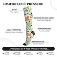 thumbnail image 2 of Sikiie Racket and Tennis Ball 1 Pairs Compression Socks for Men and Women 15-20 mmHg Running Support Socks, 2 of 7