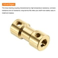 thumbnail image 4 of Uxcell 8Pcs 3.17mm to 4mm Brass Shaft Coupling Joint Connector with Screws for RC Model Car, 4 of 4