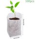 thumbnail image 2 of Biodegradable Non Woven Plant Bags 100PCS 14x16 cm Fabric Seedling Pot Plant Bags Seed Nursery Bags Plant Grow Bags,Non Woven Plant Nursery Bag, 2 of 4