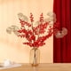 thumbnail image 1 of Ramas de frutos rojos artificiales decoración navideña - Tallos de fruta roja de plástico de 50 cm para centros de mesa y arreglos florales navideños, 1 of 6