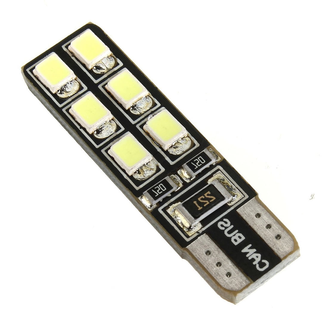 2 Pcs 3-SMD LED T10 W5W 194 168 2835 License Plate Turn White Light Wedge Bulbs 
