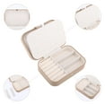thumbnail image 4 of Unique Bargains Portable Velvet Jewelry Box Organizer Khaki, 4 of 7