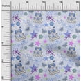 thumbnail image 2 of oneOone Cotton Flex Lavender Blue Fabric Kids Princess Castle Quilting Supplies Print Sewing Fabric By The Yard 40 Inch Wide, 2 of 4