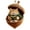 B, variant on Rustic Woodland Christmas Ornament, 3.15 Inch Resin Acorn Shell Bear Holding Pie, Hanging Decor for Tree Mantel Wreath Thanksgiving Centerpiece, Chipmunk With Pie