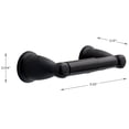 thumbnail image 4 of Franklin Brass Kin50 Kinla Wall Mounted Spring Bar Toilet Paper Holder - Black, 4 of 7