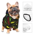 thumbnail image 3 of Balery Pixel Game Sudadera con Capucha para Perros Pequeños – Ropa para Mascotas, Disfraz para Perros y Gatos, Ideal para Fiestas y Cosplay-Large, 3 of 7