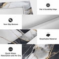 thumbnail image 6 of Marble Black Outdoor Rug for Patio/Deck/Porch, Non-Slip Large Area Rug 5 x 7 Ft, Abstract Gold White Brick Stone Motif Indoor Outdoor Rugs Washable Area Rugs, Reversible Camping Rug Carpet Runner, 6 of 8