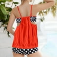 thumbnail image 5 of Women Swimsuit under $5! Xqxayjr Plus Size Tankini Swimsuits for Women Two Piece Tummy Control Bathing Suit Blouson Tankini Top with Shorts Modest Swimwear Summer Beachwear, 5 of 7