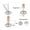 1/4-20 Kits-16 Sets, variant on Furniture Levelers Swivel Feet Angle Height Adjustable 3/8-16 Kits-8 Sets