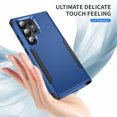 thumbnail image 5 of Allytech Rugged Case for Samsung Galaxy S24 Ultra, Military Grade Shockproof Bumper Hybrid PC Back Cover Anti-Scratch Lightweight Phone Case for Galaxy S24 Ultra - Navy+Black, 5 of 8
